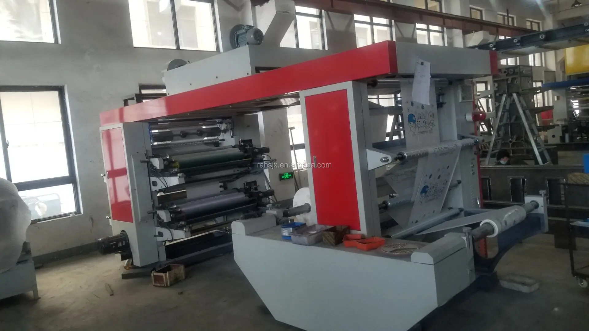 YT-4800 best price helical gear 4 colors flexographic printer machine print plastic roll