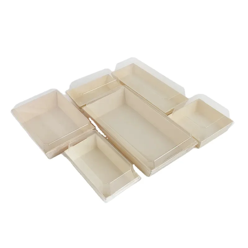Environmental Protection Pure Manual Factory Direct Sushi Takeout Wooden Box