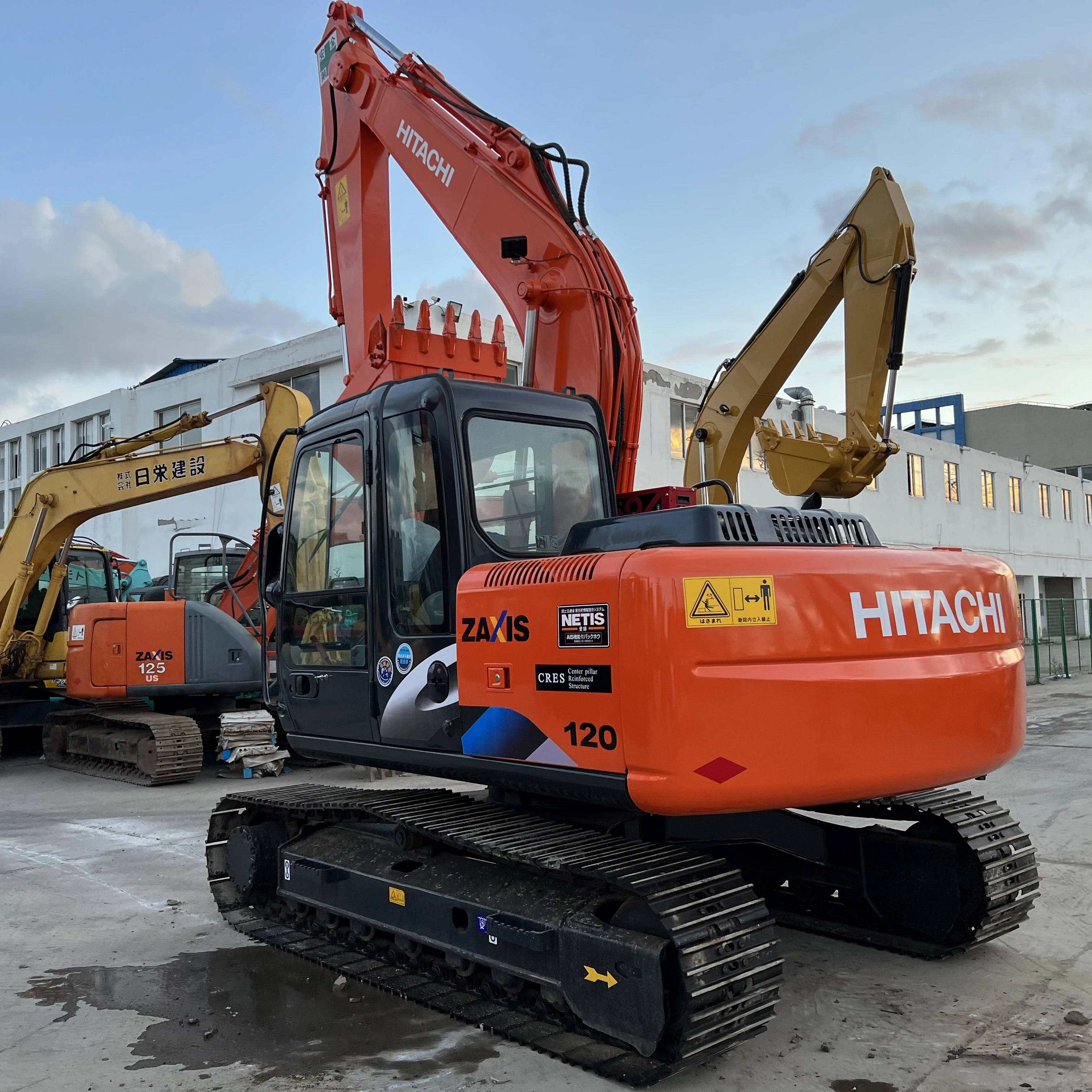 Эксплуатационный гусеничный экскаватор HITACHI ZX120 120 12ton японский оригинальный HITACHI120