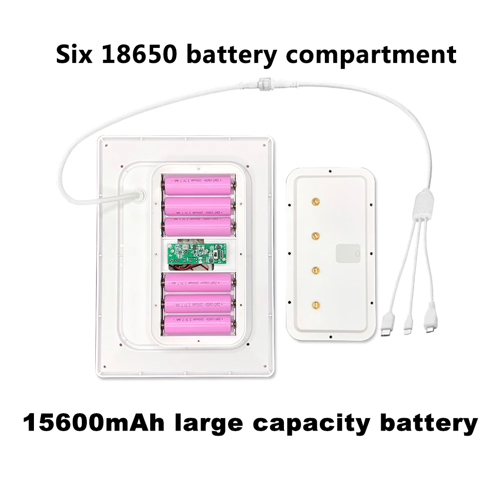 Anxinshi Brand Solar power bank Charger fro Mobile App support Type C Micro USB and iPhone Port