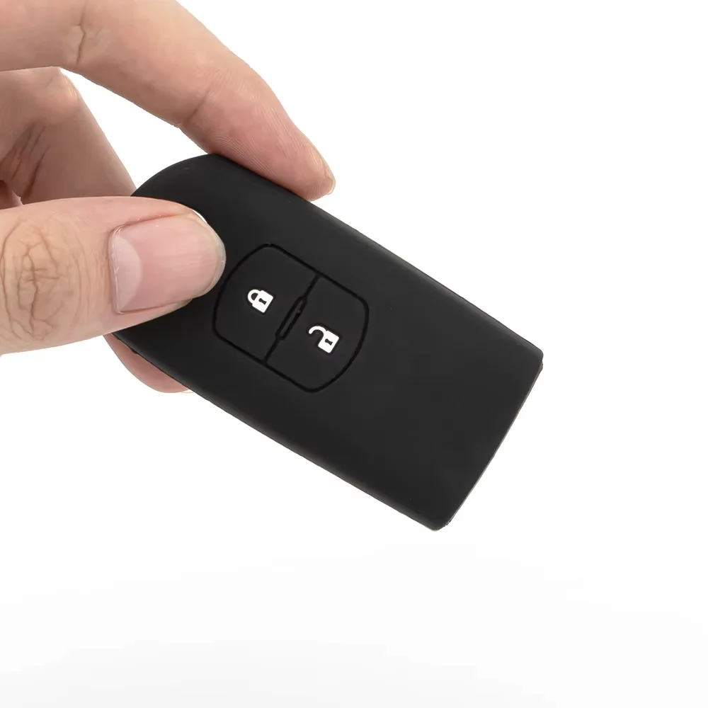 Personality Environmentally friendly materials for Mazda CX5/CX7/CX9 two-button smart black silicone car key cover