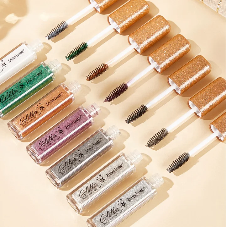 2024  new glitter mascara Waterproof Long Lasting Color Glow Glitter Shimmer Diamond Mascara