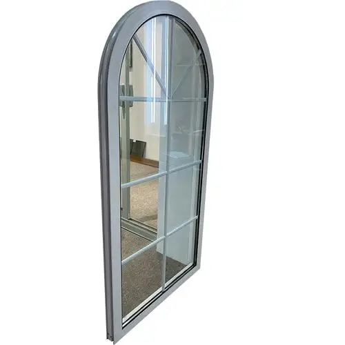 customized aluminium arched windows doors with glass wholesale price arch top aluminum door