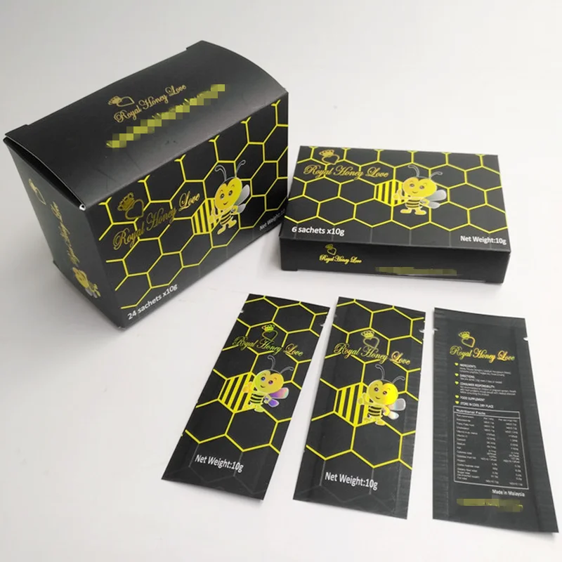 Миниатюрный пакет для таблеток из алюминиевой фольги с индивидуальным принтом медовая маленькая саше меда/рулон