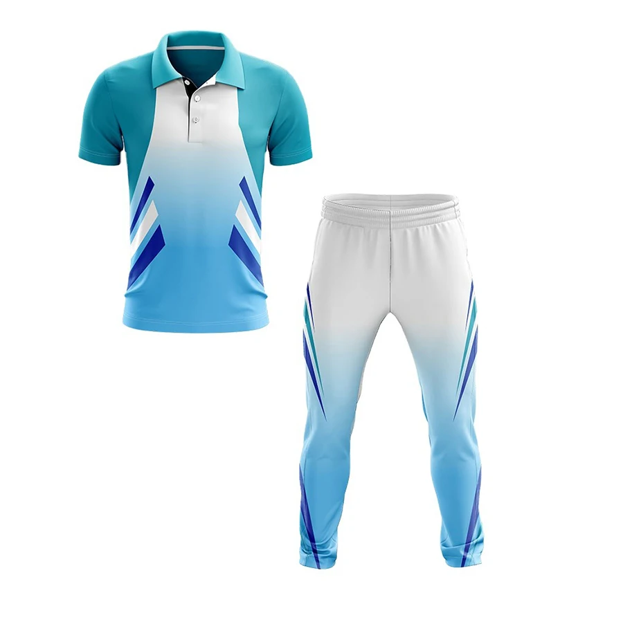 Best Selling Custom Made Team Logo and Name Cricket Jersey Printing Wholesale Cricket Uniform