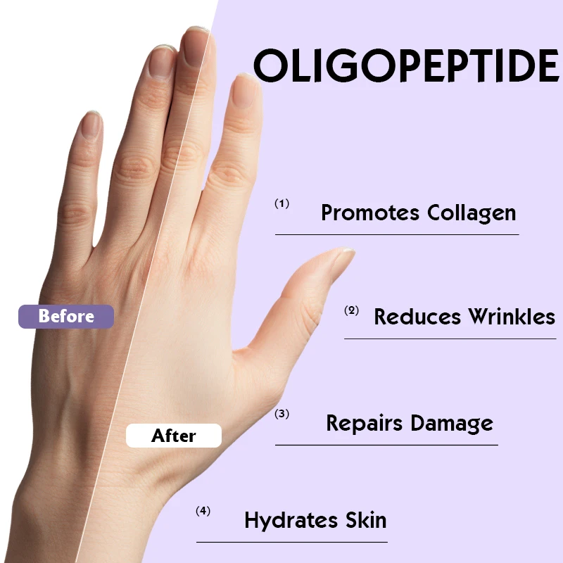 Factory New Arrival Oligopeptide Hand Treatment Moisturizing Hydrating Promotes Collagen Gloves Repairs Damage Hand Mask