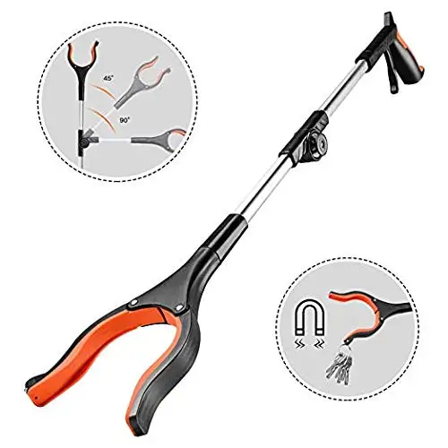 Easy Hand Use Foldable Picker Reacher Grabber Trash Litter Pick up Tool 82cm