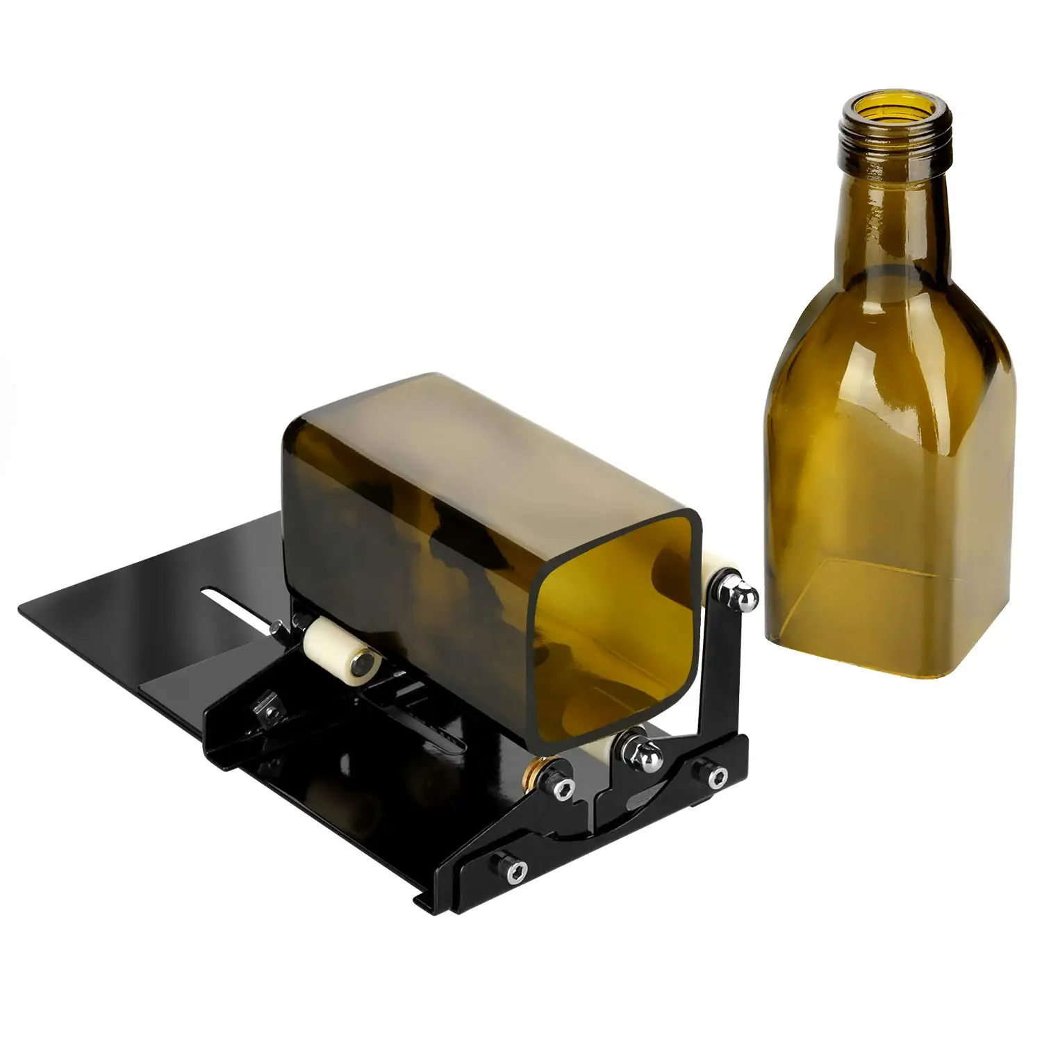 Glass Bottle Cutter, Fixm Square & Round Bottle Cutting Machine, Wine Bottles and Beer Bottles Cutter Tool with Accessories Tool