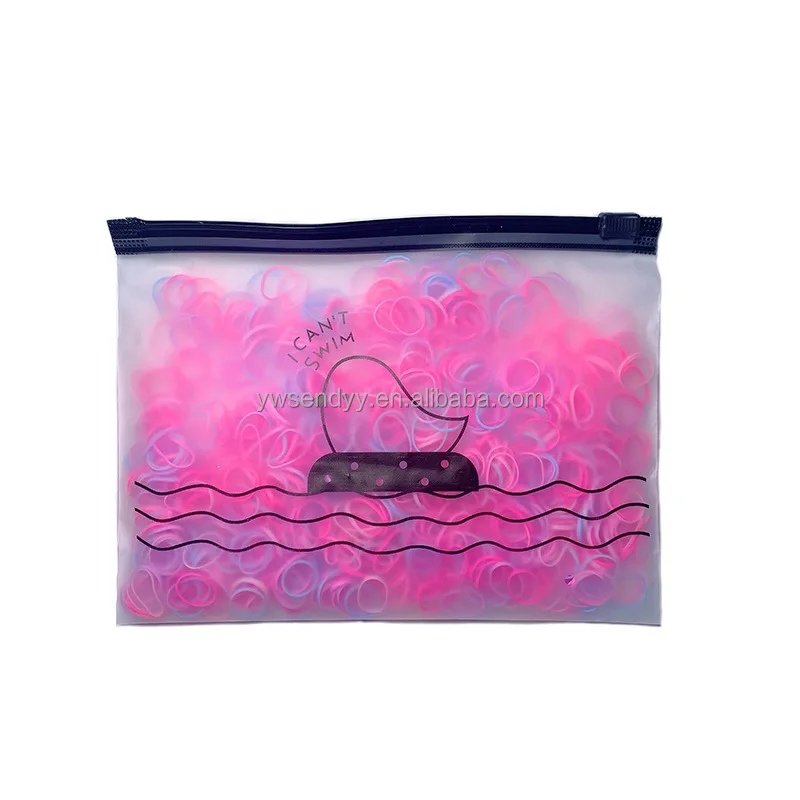 Wholesale Korean kids fashion Elastic Hair Ties band Candy color Transparent Hair Rubber Bands For Child