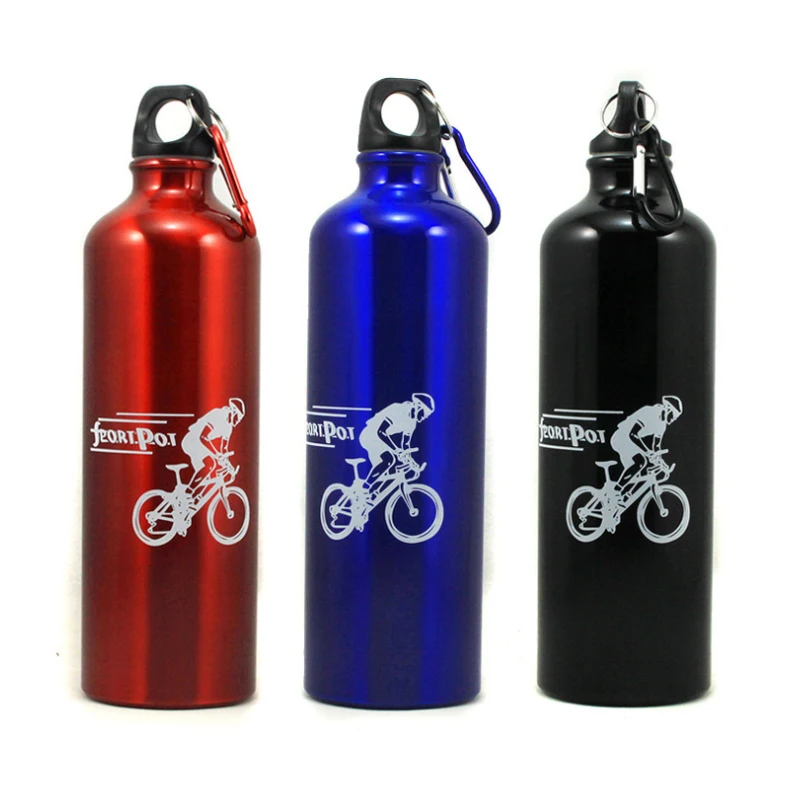 
Factory direct creative aluminum sports bottle wholesale metal aluminum gift outdoor sports pod single layer aluminum pot 