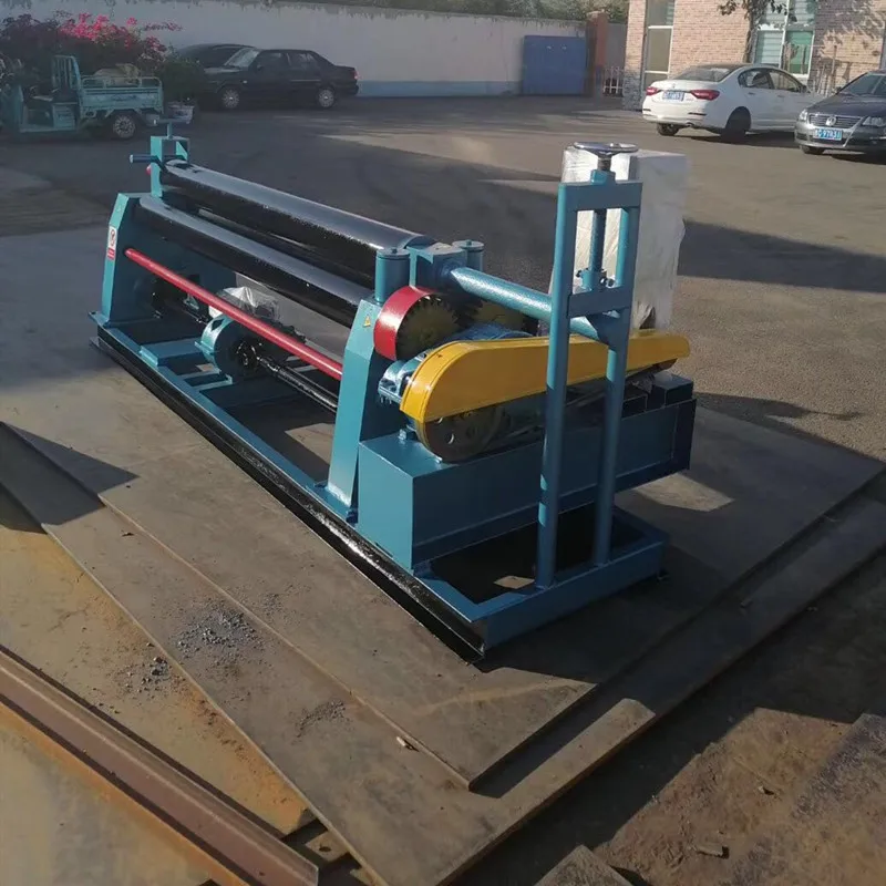 Iron sheet bender metal sheet rolling machine 3 roller steel plate bending machine