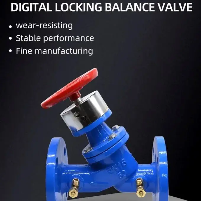 DN150 Digital lock nodular cast iron flow automatic balancing valve pressure balance valve