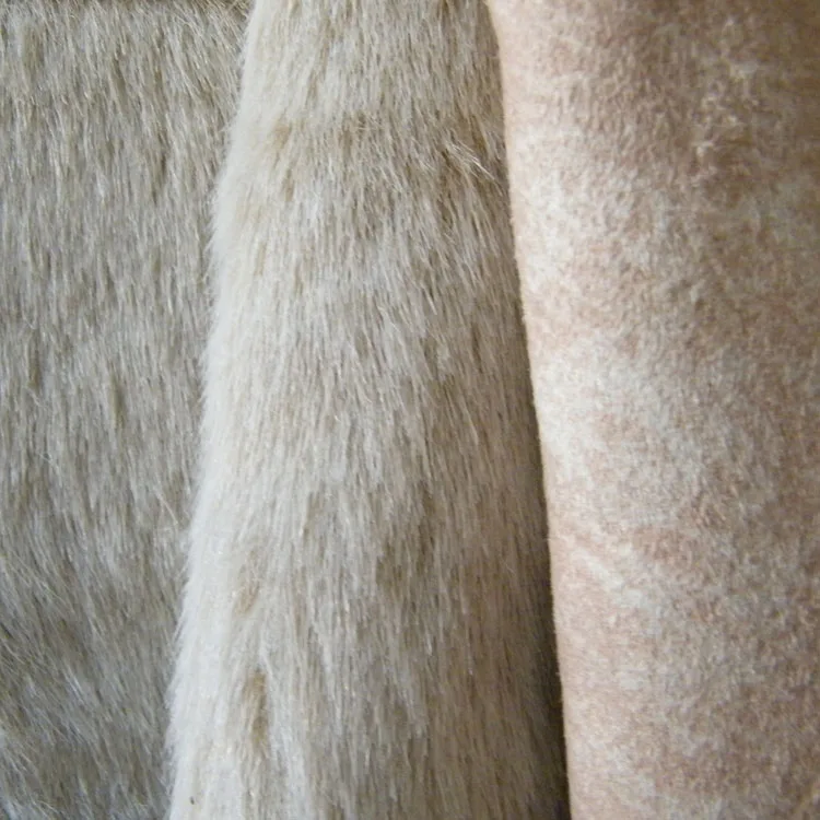Factory direct sales print suede composite long fur coat fashion fabric
