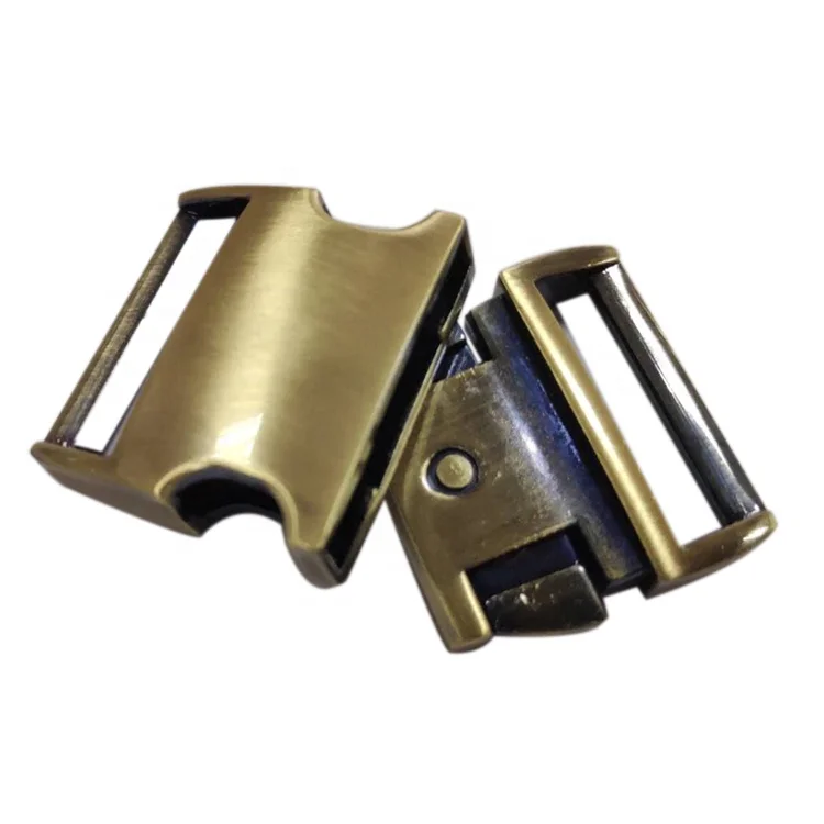 Zinc Alloy Handbag Hardware Metal Quick Side Release Strap Buckles for Dog Collar