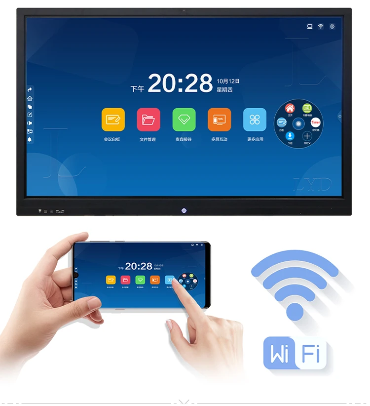 OEM ODM цифровая доска 4K win дисплей 55 65 75 86 дюймов Интерактивная плоская панель мульти сенсорный экран Смарт-плата