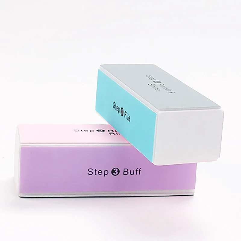 4 Sides Nail Buffer Polishing Tool Nail Sanding Block Buffing Sponge Manicure Rubbing Nail Files