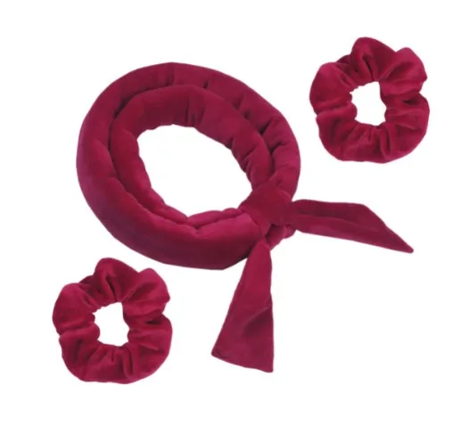 Long hair No Heat Curling Headband  Soft Velour Curling Ribbon Overnight Hair Rollers