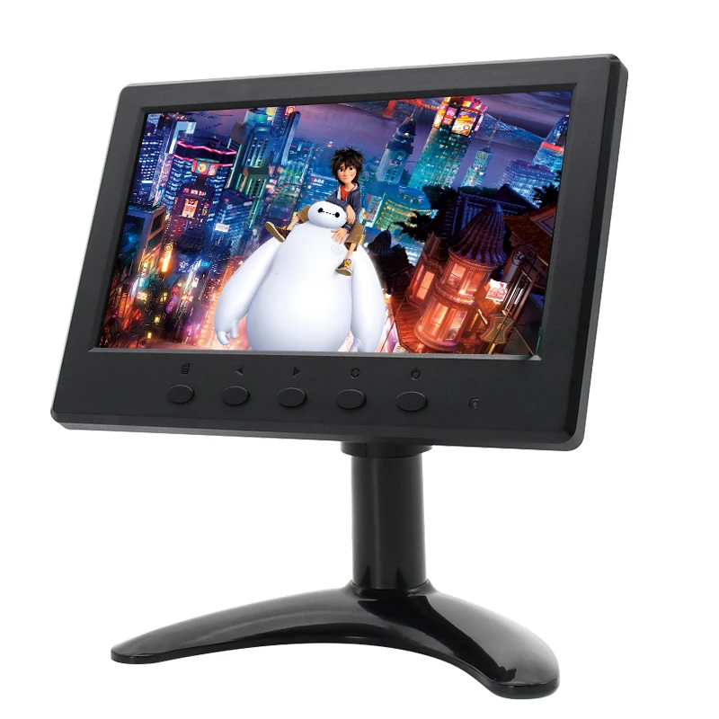 Новая модель 7 дюймов cctv led монитор HDMI ПК tft