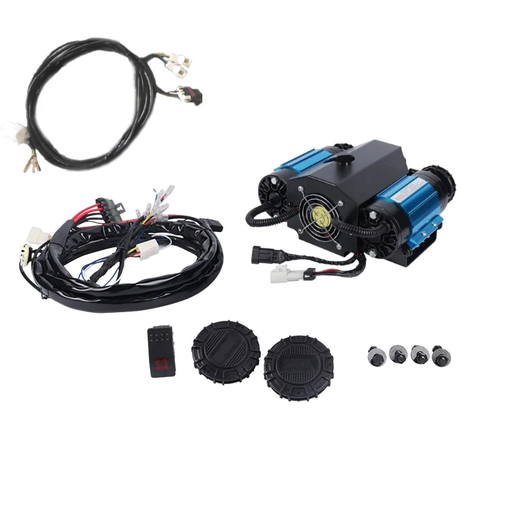 Two Cylinder Air Tools 12v dc Arb or Hf Car Air Compressor Pump Tire Inflator with installation Style for Air Brake