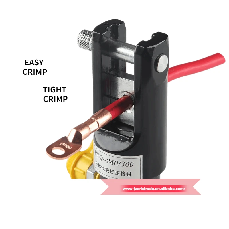 Hydraulic Press Crimping Pliers FYQ-300 Premium Quality 16T Output Steel Material Split Type Range 10mm-300mm2 Pressure Crimping