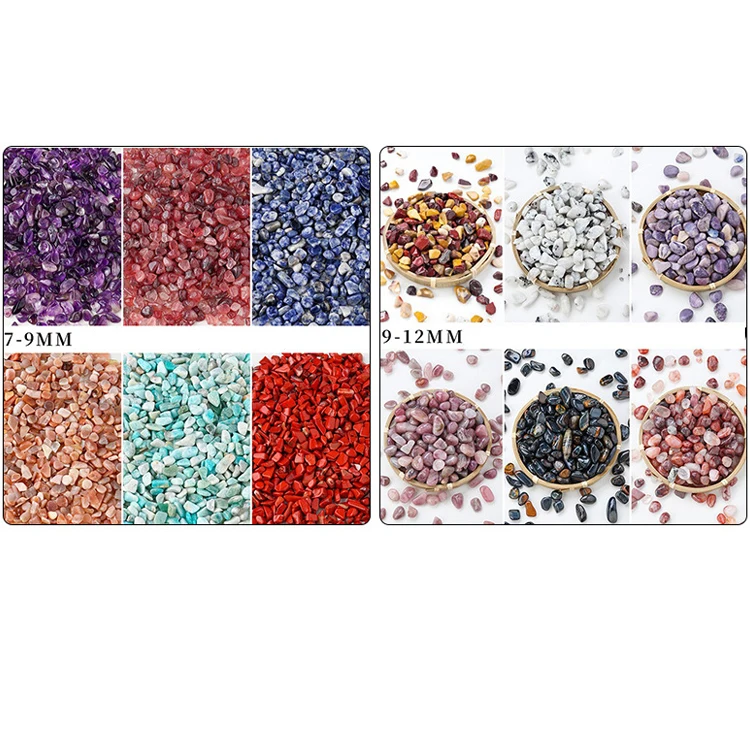 wholesale 100g / bag Natural Rose Quartz Amethyst Rock Crystals Healing Stones Gravel Tumbled Stone