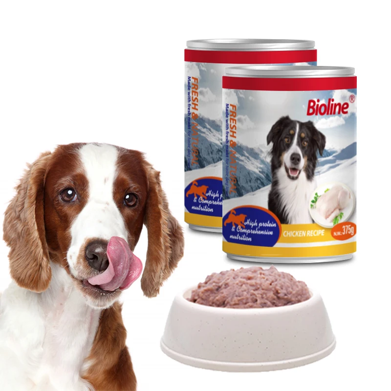 Оптовая продажа консервов корм для собак курица собака влажные лакомства для домашних собак влажный корм консервы