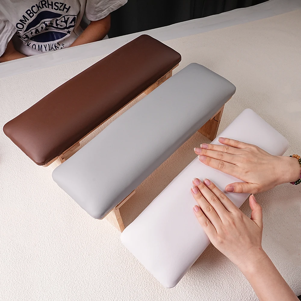 LOOTAAN New Design Adjustable Height Soft Pillow Leather Sponge Nails Supplies Salon UV Lamp Arm Rest Nail Art Hand Pillow