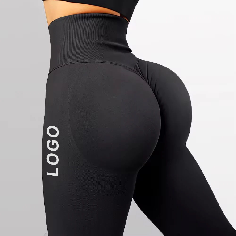 Hot Selling In Push Up Tummy Boot Yoga Legging High Waist Gym Butt Lift Scrunch Biker Booty Yoga Pant Leggings
