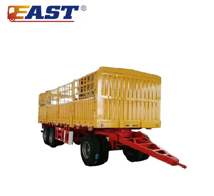 EAST Customize 2 Axle 20 Ton Draw Bar Towing Dolly cargo Draw Bar trailer DrawBar trailer Full Trailer price