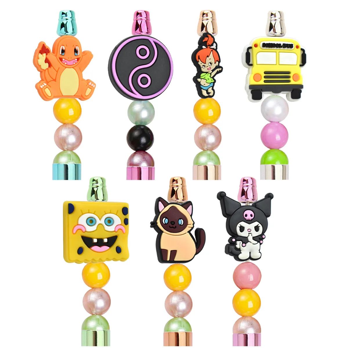 Bracelet Keychain Silicone Focal Beads Designer Charms Beadable Items Focal Pens Made Charms Beads Necklace