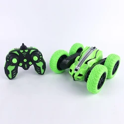 China Manufactory Kids Cool 2.4G Retro Double Sided Car Toy Remote 360 Degree Rotating Off-Road Rc Stunt Car