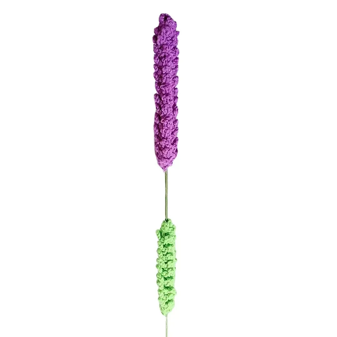 wholesale colorful  Handmade Crocheted knitting woolen yarn Artificial lavender Bouquet for gift