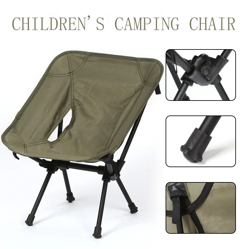 small foldable children camping chair portable aluminum children outdoor folding camping chair