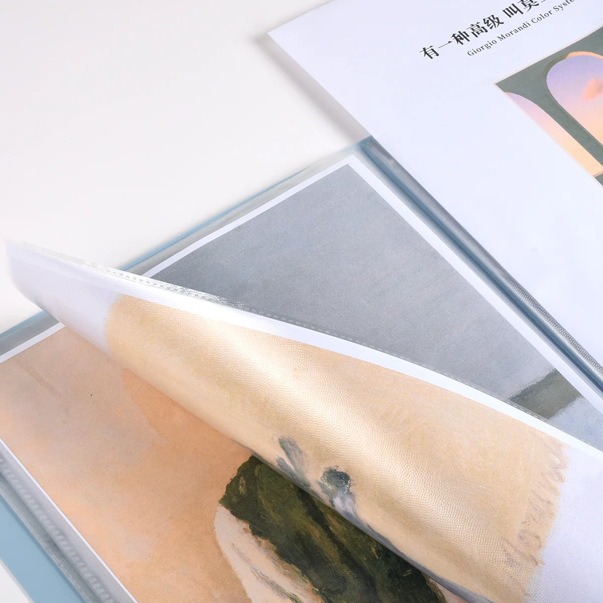 Custom Morandi Multicolor A4 Size File 20~60 Pockets Clear Display Book Presentation