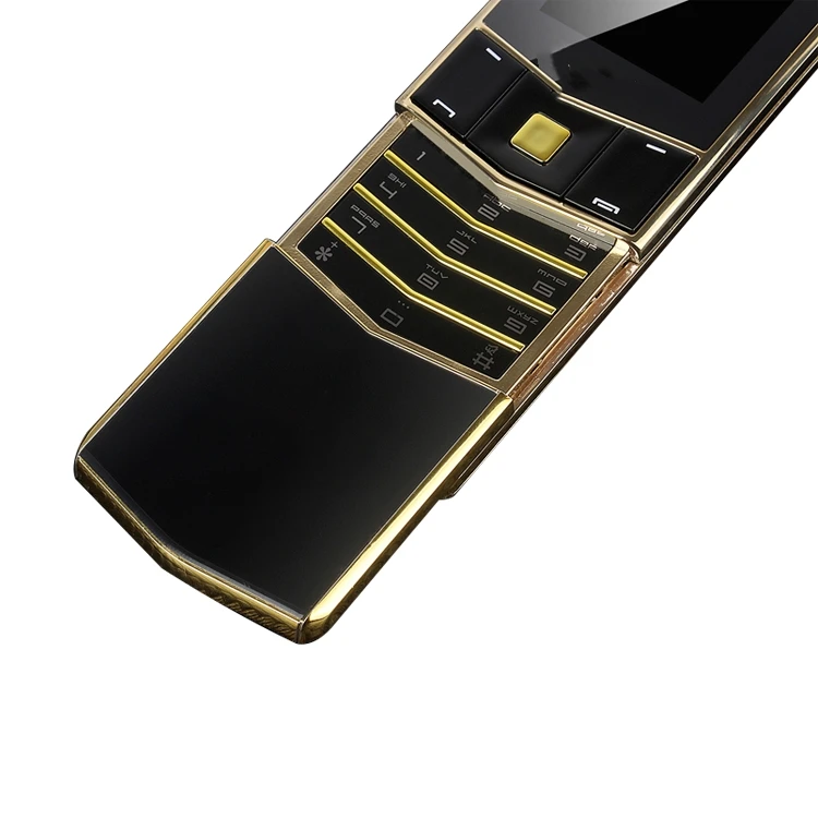 
luxury card mobile phone Metal Body V05 Smallest Mini Dual Sim Filp Slide Mobile Phone <span style=