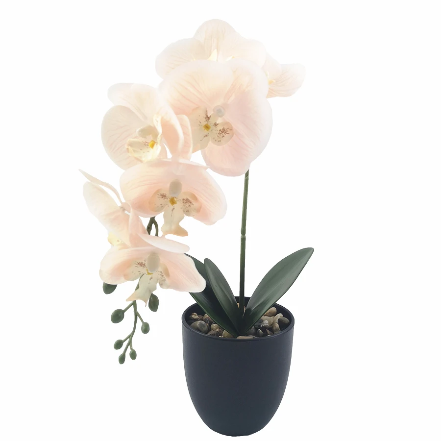 Home accessories Artificial  flower decoration Phalaenopsis vase living room table tea table vase overall floral decoration