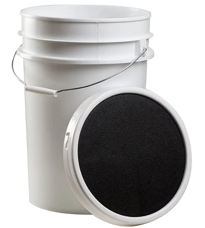 Customize 6 gallon Bucket of Softballs Practice Softballs in 6 Gallon Padded Bucket Cushioned Lid Top for Seat