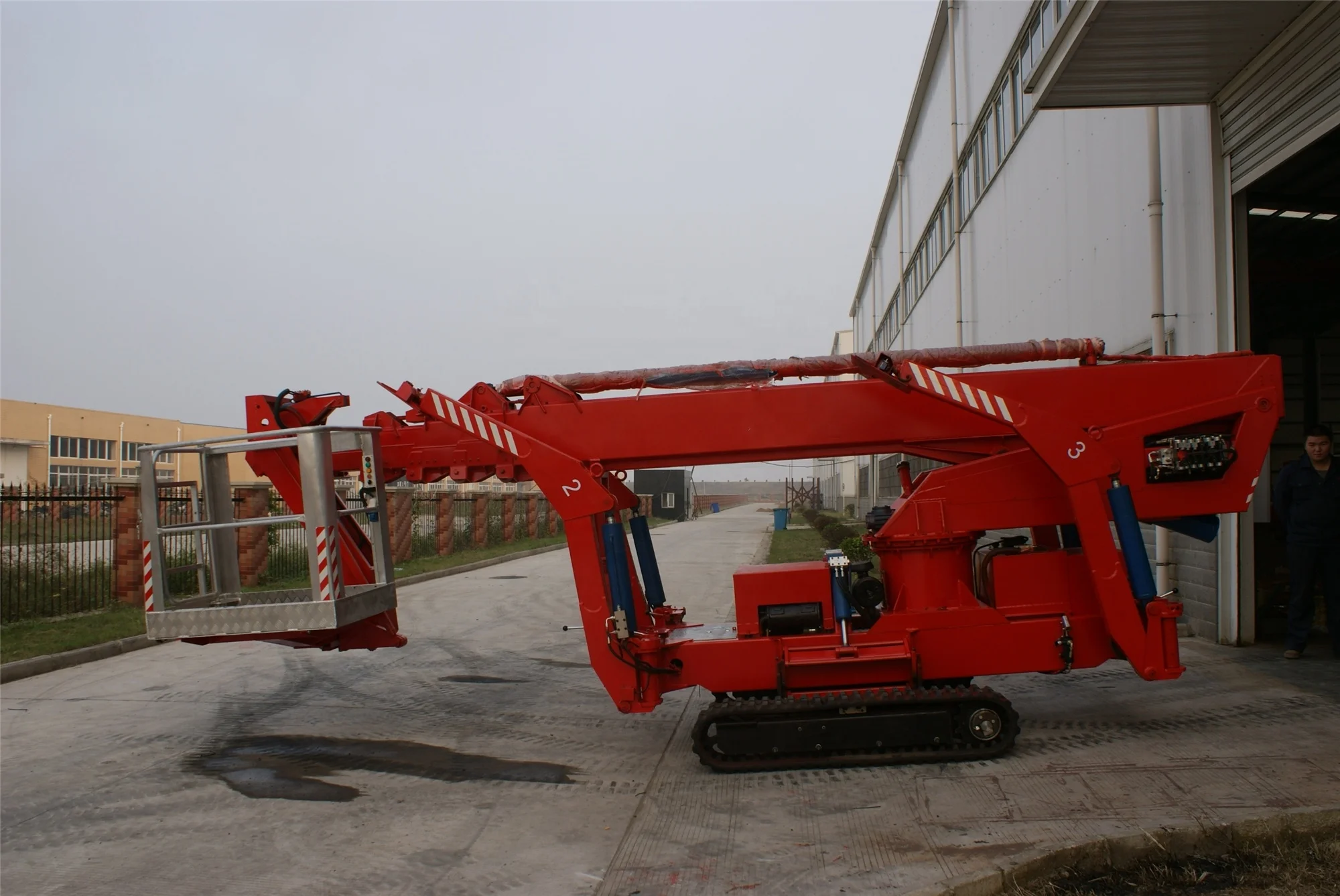 hot sale spider lift boom KD-T30  telescopic hydraulic manlift / aerial work platform