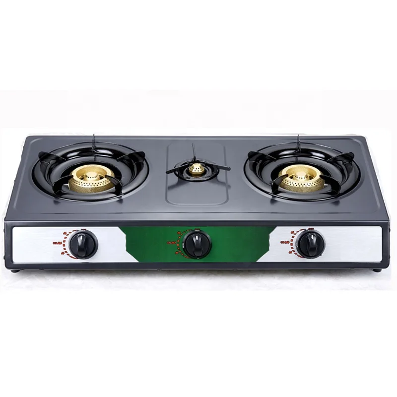 Chinese hot sale household kitchen home use good high quality commercial cheap price best 3 burner gas stove