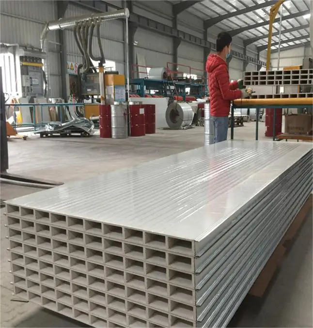 New Material Good Quality Rock Wool Exterior Wall Rock Wool Magnesium Sandwich Roof Panel With Pu/Pir Double Side Seal