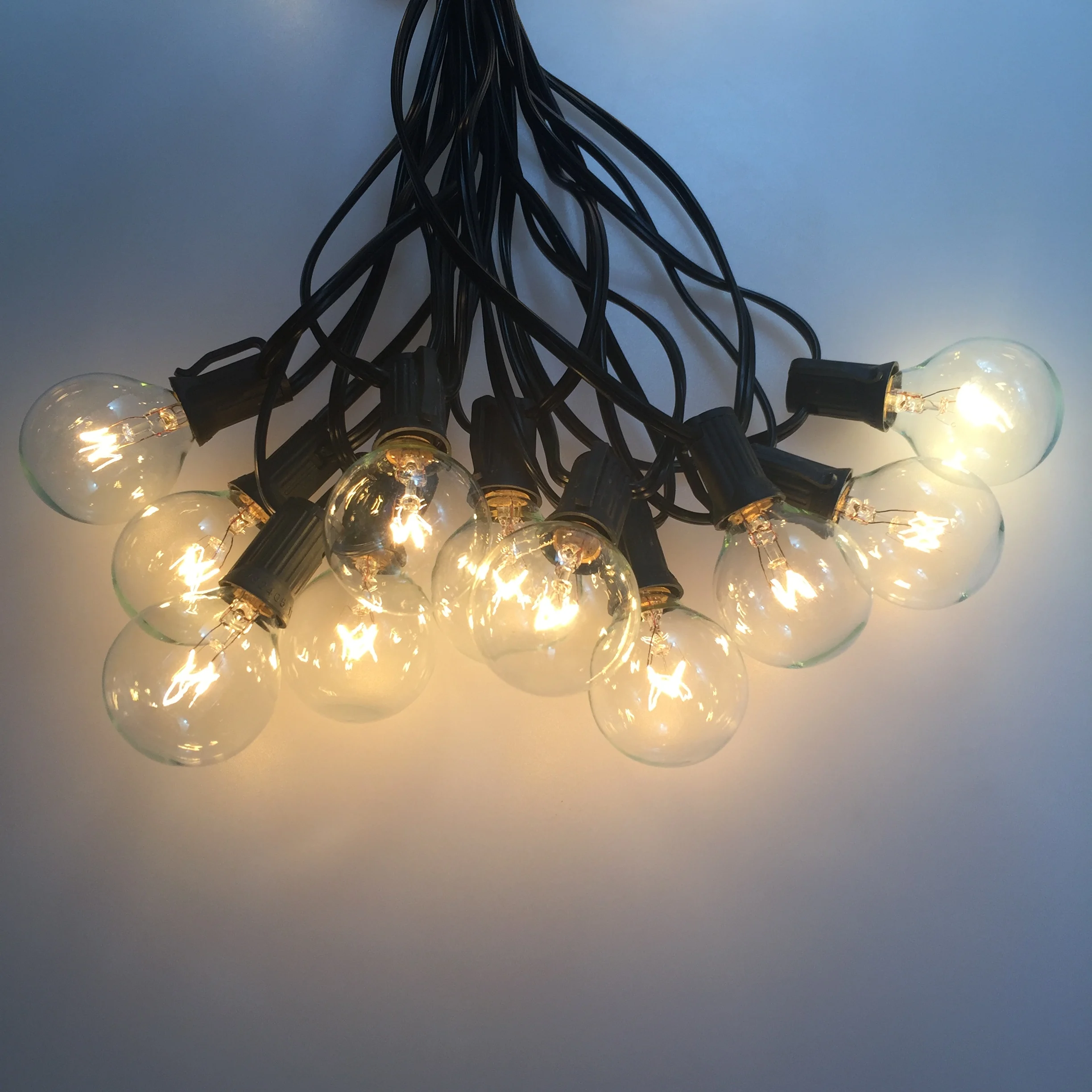 Factory Direct Holiday Decoration Edison Incandescent String G40 Retro Yard Light 25+2 Outdoor use dazzle light