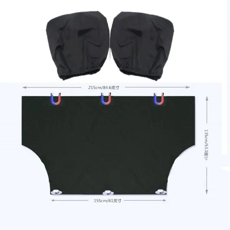 Frost Car Snow shade windproof windshield protector with side mirror