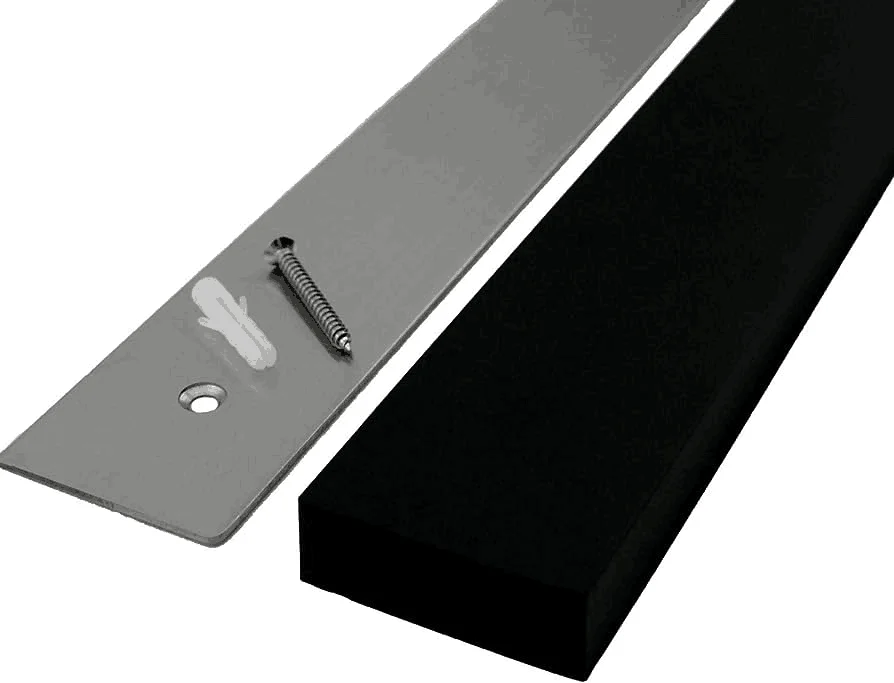 16 Inch High quality Matte Black Silicone Knife Strip With Powerful Magnetic Pull Force Magnetic Knife Holder