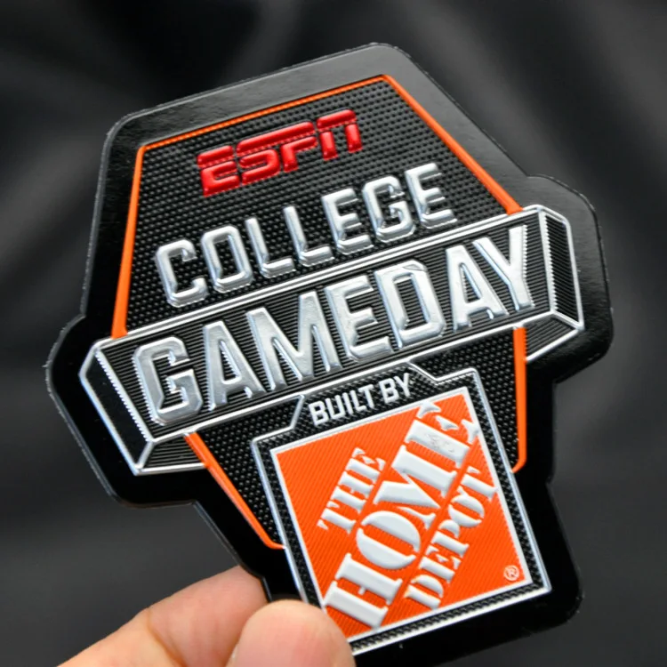 New Design Iron on Custom Printed Embossed Sport Brand Logo Labels Soft TPU Patches for clothing