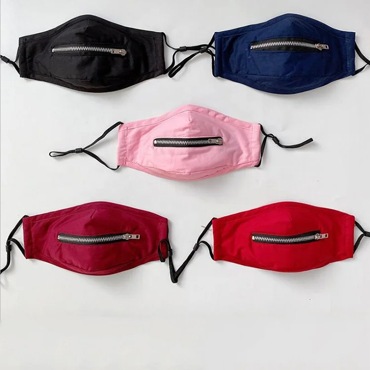 
Personalized zipper Dustproof Windproof reusable Party mask 