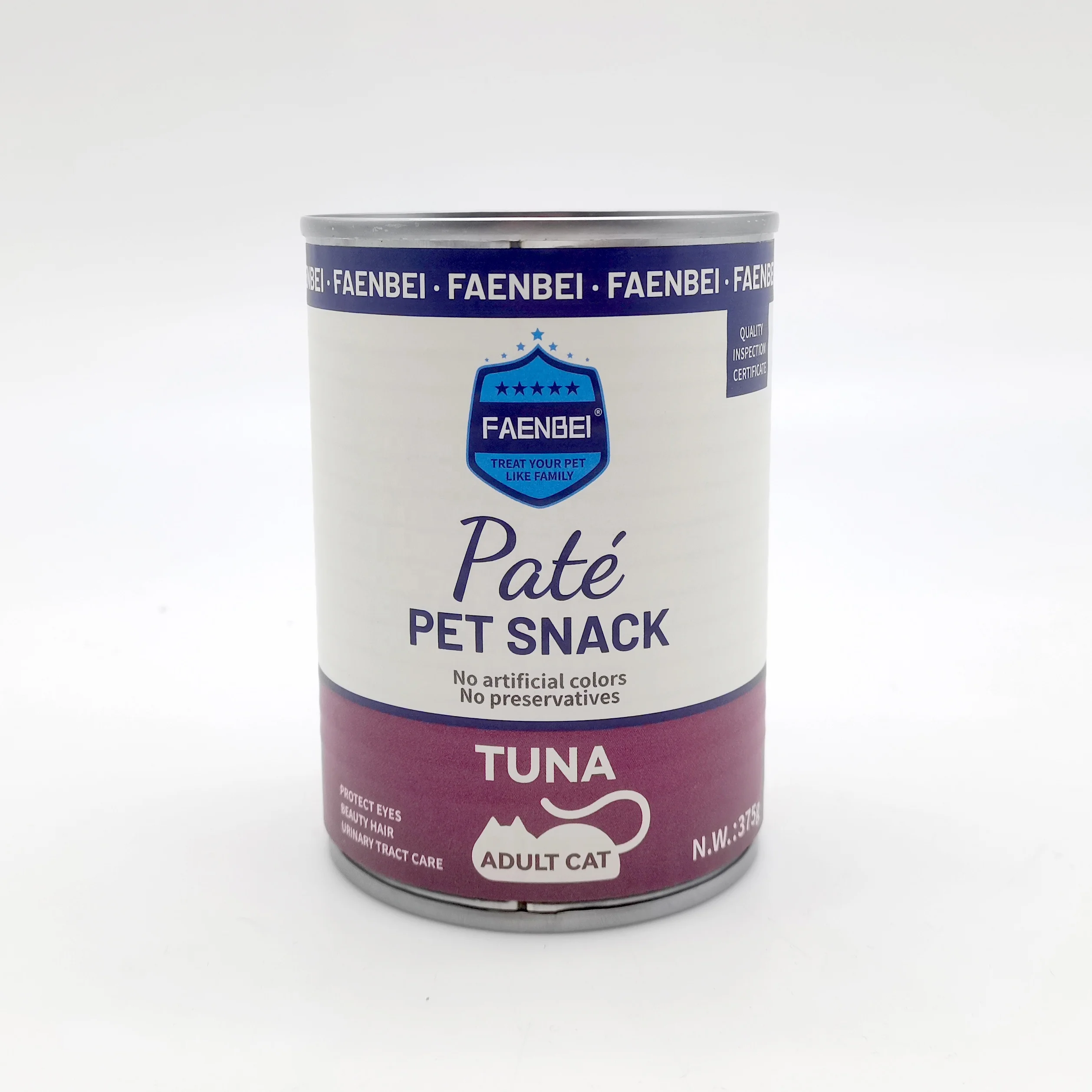 OEM factory Agent recruit FAENBEI pet food 375g Canned Wet Cat Food