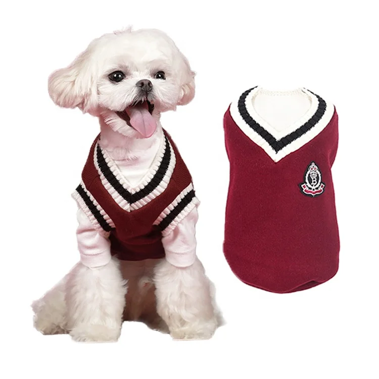 Wholesale Designer Classic Cable Knit Pet Dog Jumper Sweater Clothes