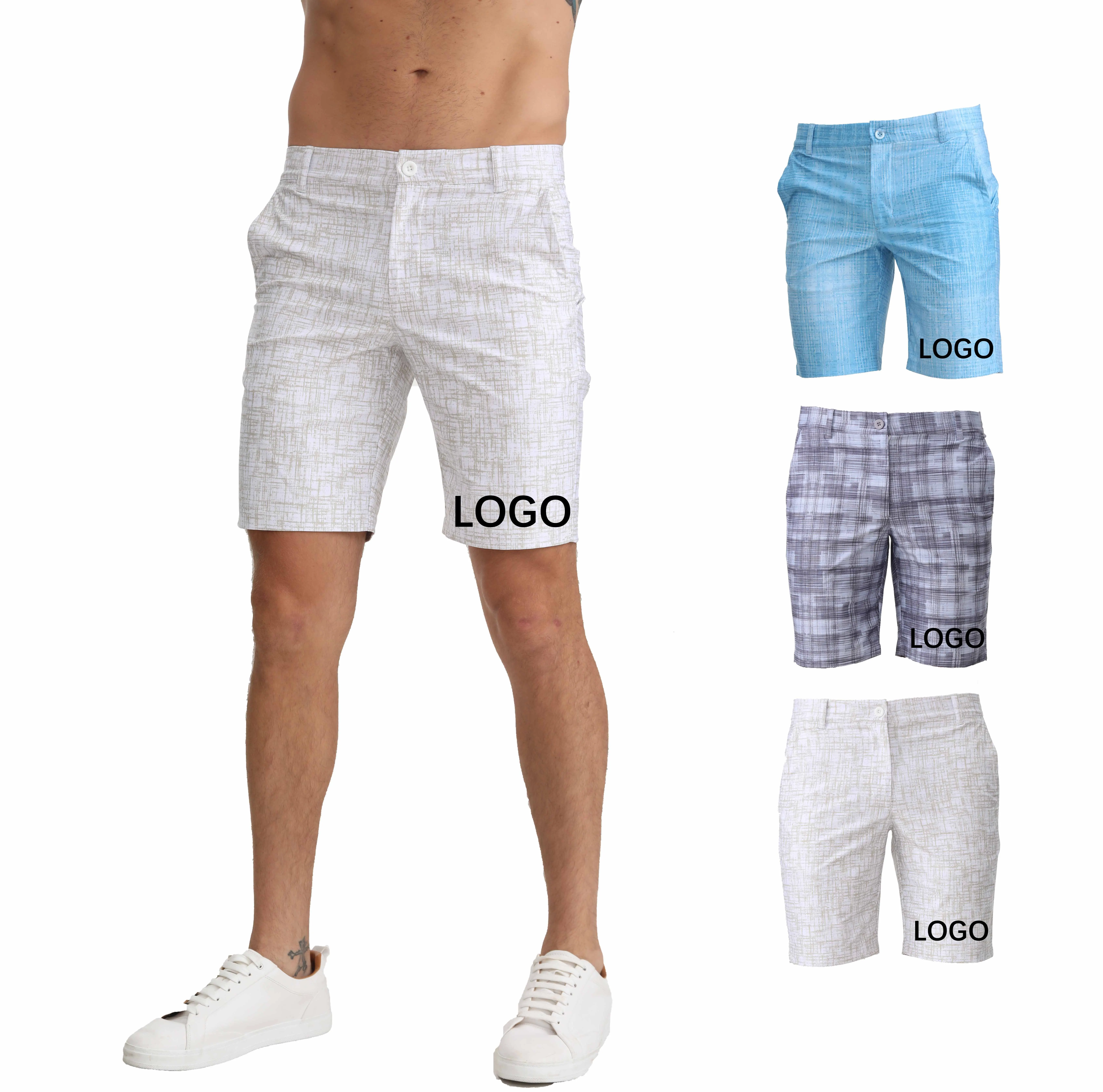Custom Own Brand New Design Golf Shorts High Quality Acid Wash Funky Mesh Shorts for Men