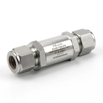 High pressure 3000 psi 2 7 15 micro sintered element gas oil filter stainless steel 1/4' 3/8' OD NPT instrumentation filter