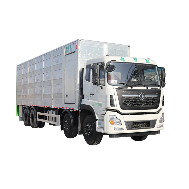 315 лошадиных сил 4/2 напольный алюминий 9 6 м 8x4 Dongfeng грузовик для перевозки скота и